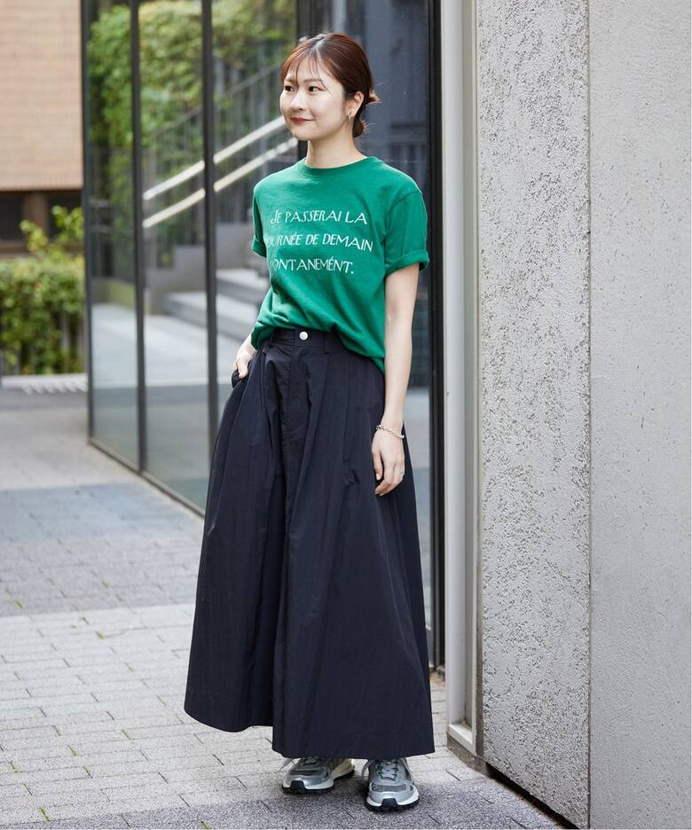 ナイロンタックフレアスカート（ロング・マキシ丈スカート）｜SLOBE  