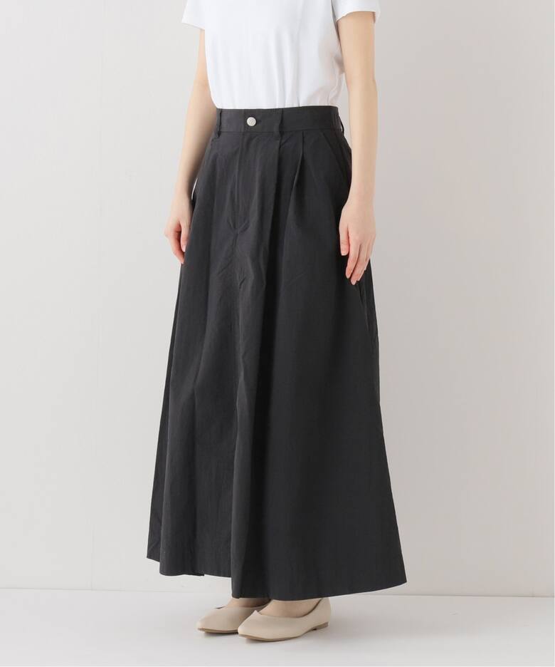 ナイロンタックフレアスカート（ロング・マキシ丈スカート）｜SLOBE  