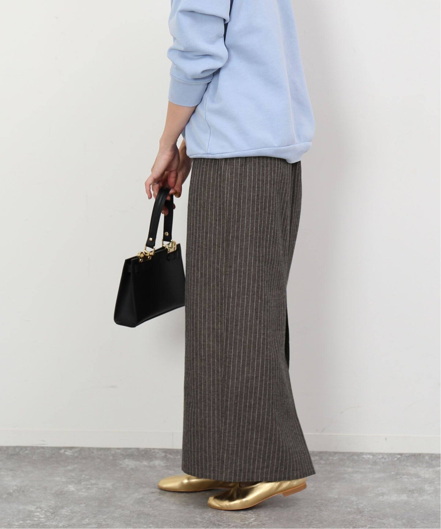 ストライプ Iラインスカート（ロング・マキシ丈スカート）｜SLOBE IENA  