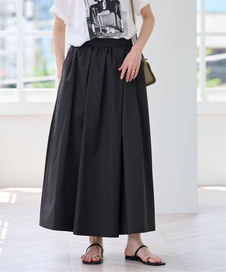 追加3》ランダムタックスカート（ロング・マキシ丈スカート）｜SLOBE  