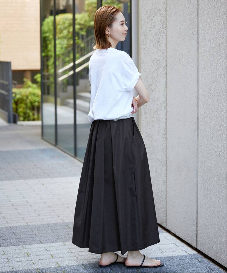 追加3》ランダムタックスカート（ロング・マキシ丈スカート）｜SLOBE  