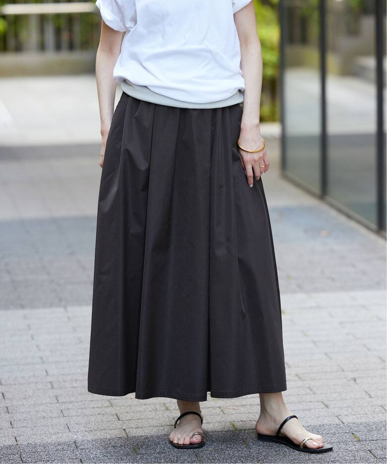 追加3》ランダムタックスカート（ロング・マキシ丈スカート）｜SLOBE  
