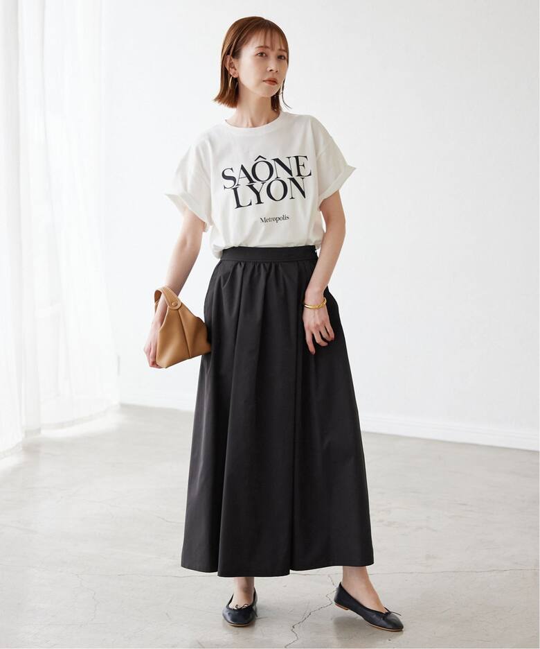追加3》ランダムタックスカート（ロング・マキシ丈スカート）｜SLOBE  