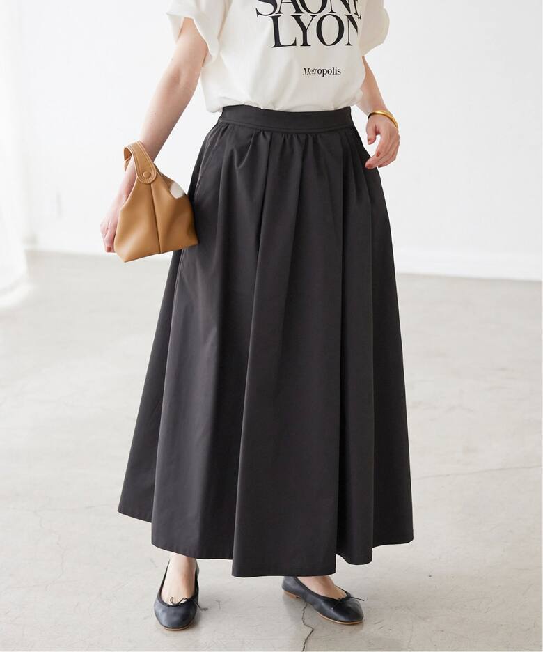 追加3》ランダムタックスカート（ロング・マキシ丈スカート）｜SLOBE  