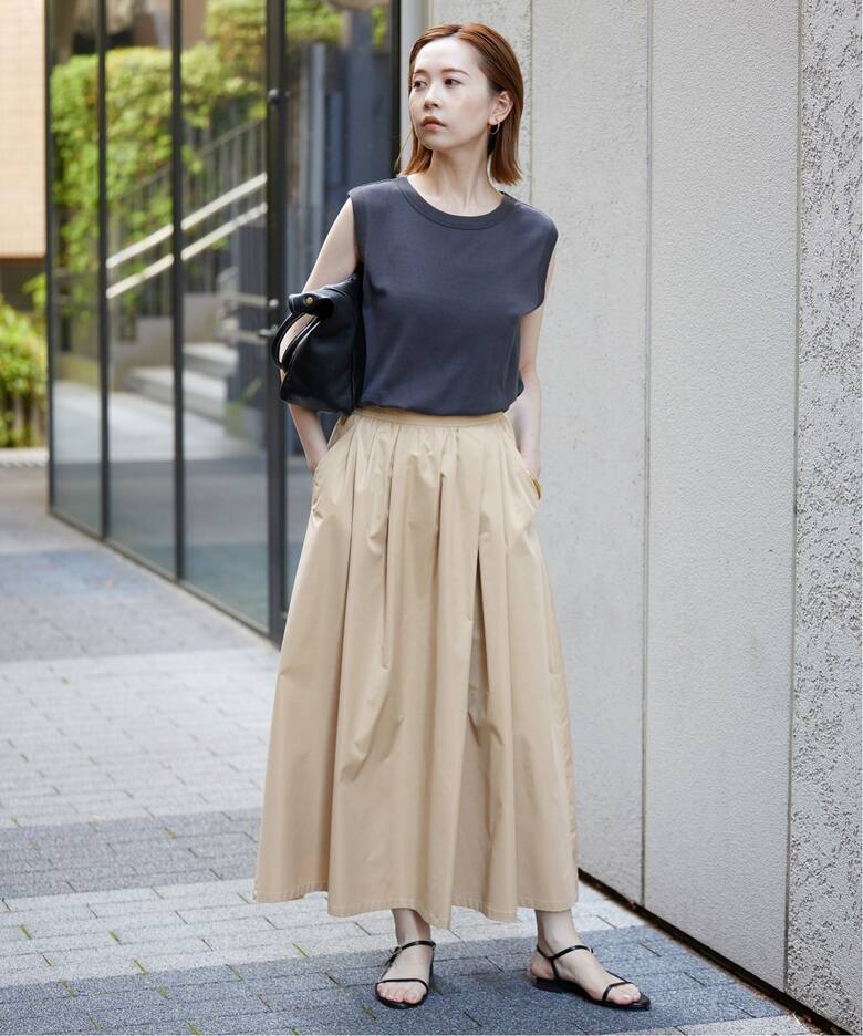 IENA チェックランダムタックスカート（SLOBE IENA（スローブイエナ  