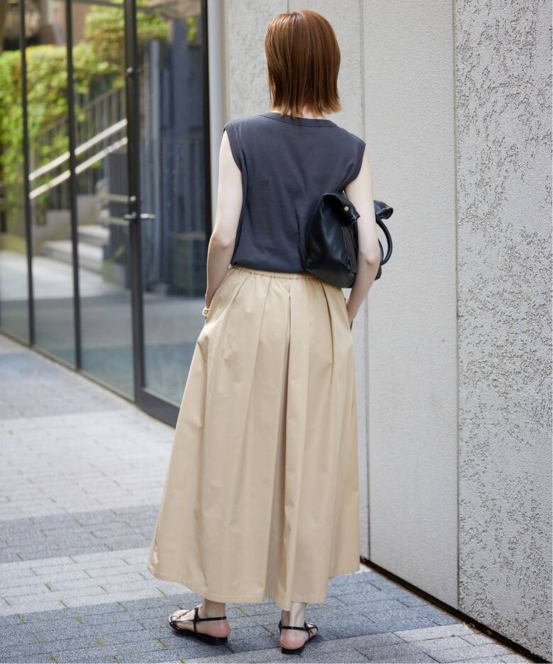 追加3》ランダムタックスカート（ロング・マキシ丈スカート）｜SLOBE  