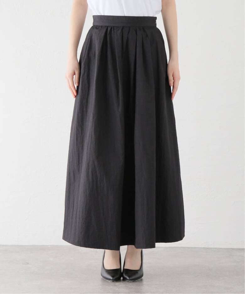 タフタ タックギャザースカート（ロング・マキシ丈スカート）｜SLOBE  