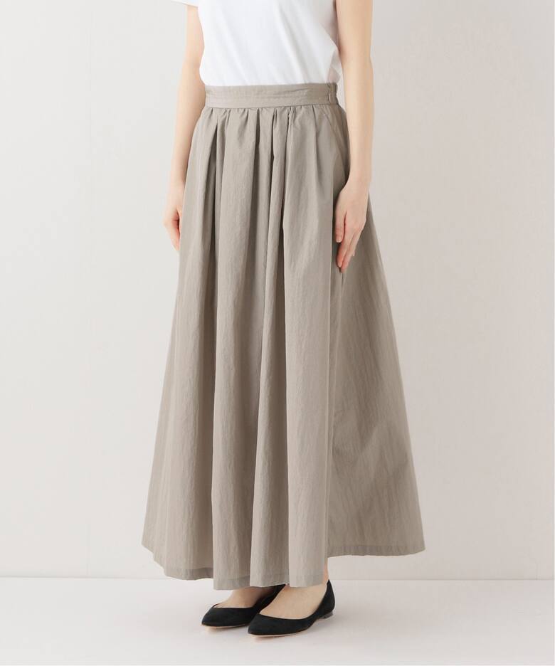 タフタ タックギャザースカート（ロング・マキシ丈スカート）｜SLOBE  