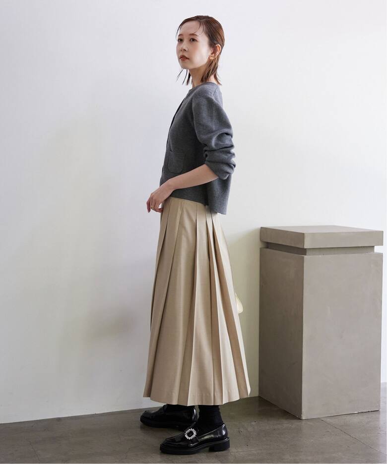 SLOBE IENA サテンプリーツスカート （ローライズプリーツスカート  