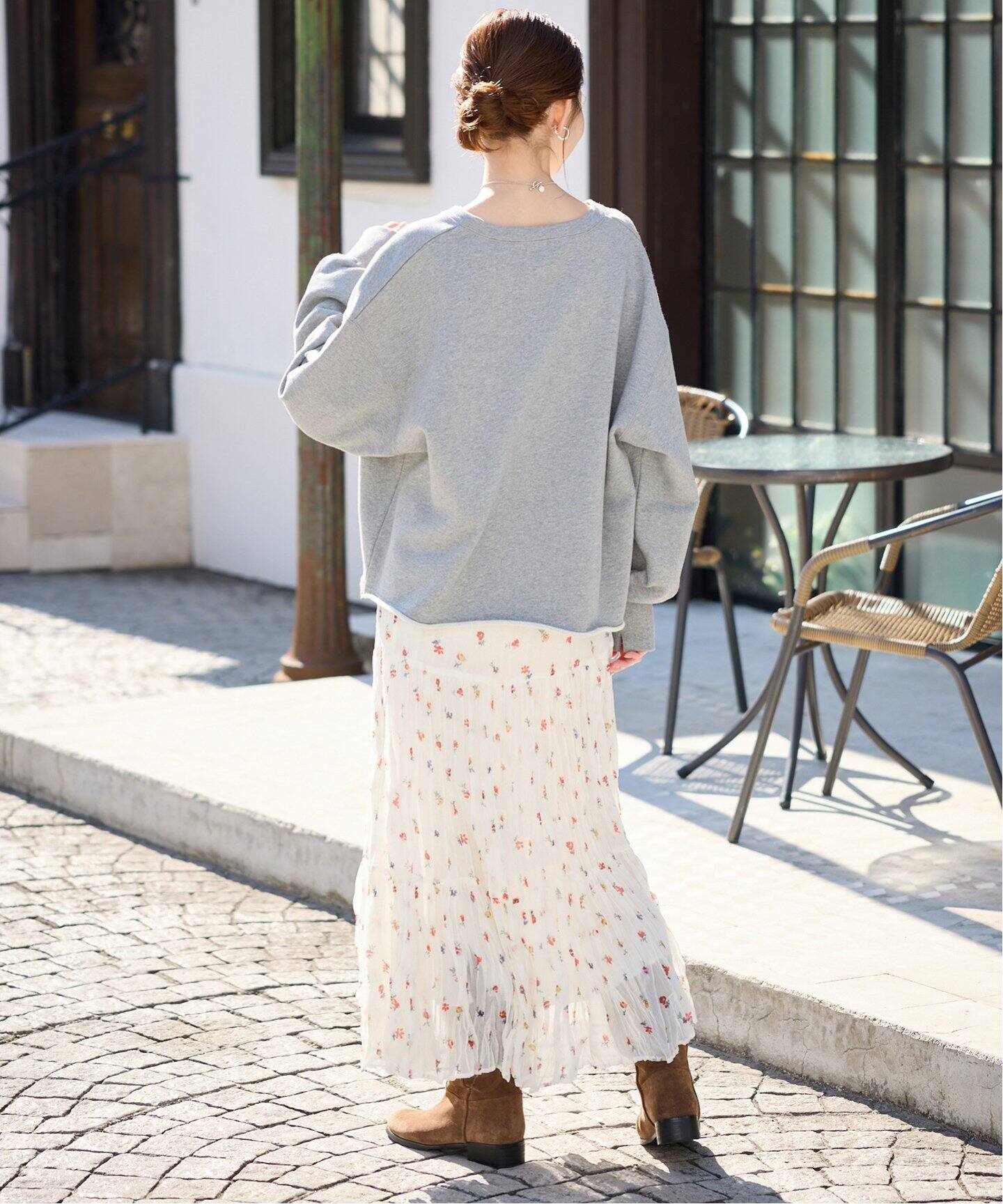 FLOWERティアード スカート（ロング・マキシ丈スカート）｜SLOBE IENA  