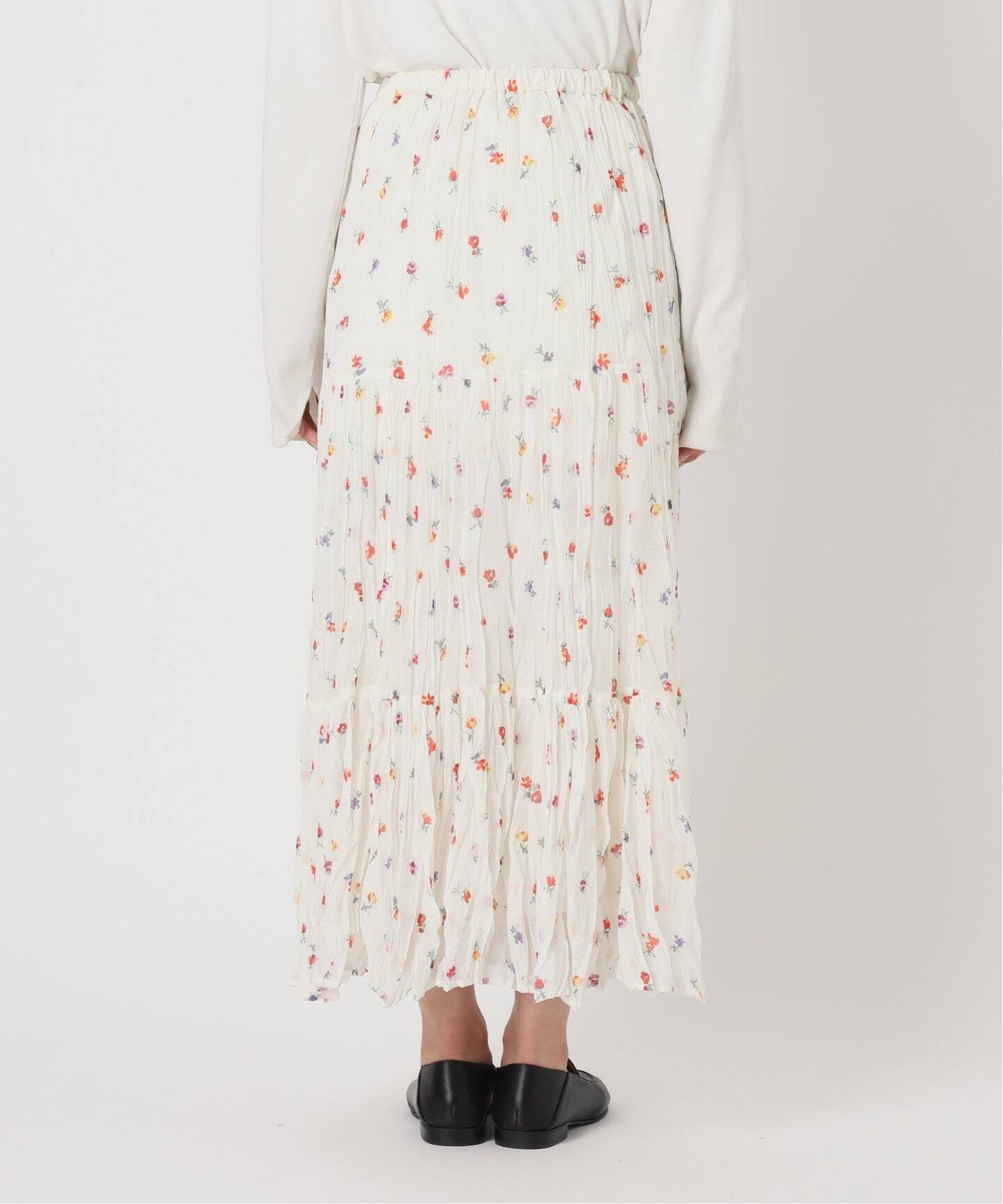 FLOWERティアード スカート（ロング・マキシ丈スカート）｜SLOBE IENA  