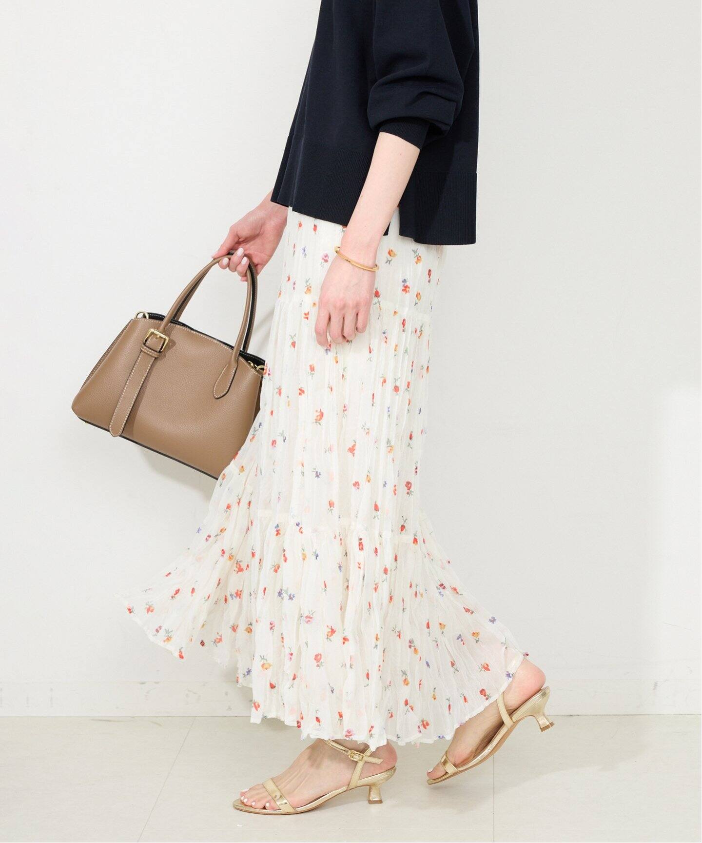 FLOWERティアード スカート（ロング・マキシ丈スカート）｜SLOBE IENA  