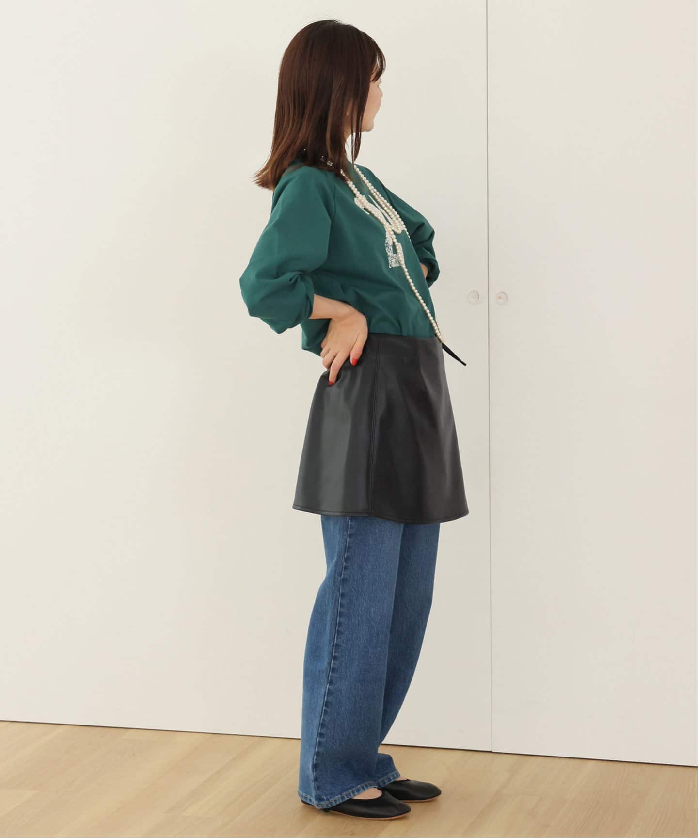 追加》フェイクレザーミニラップスカート（ミニスカート）｜SLOBE IENA