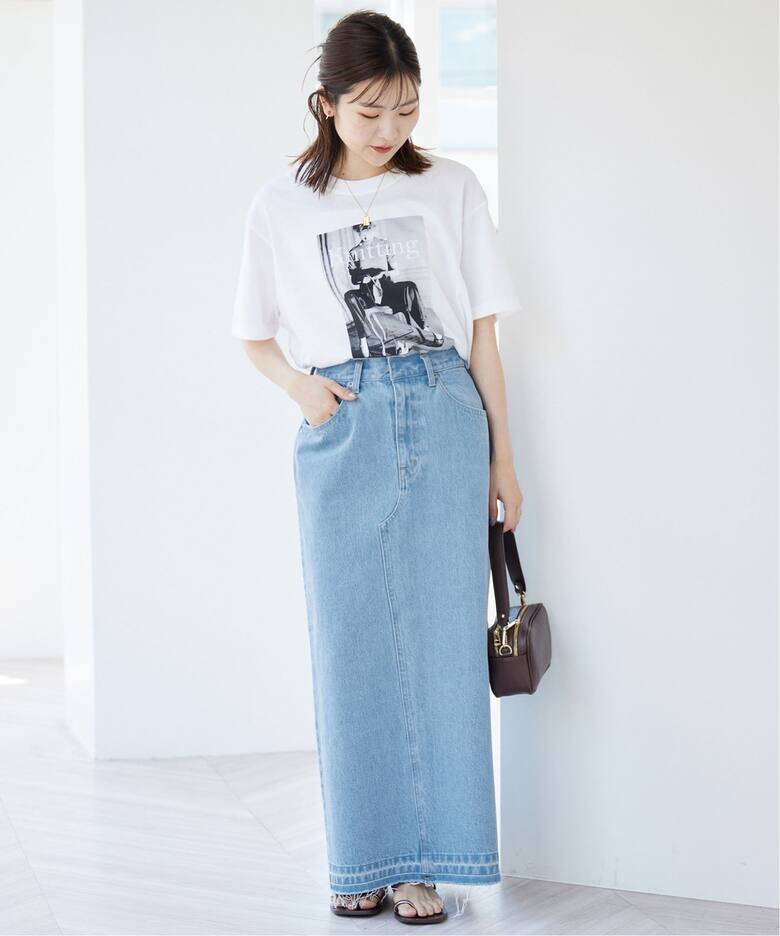 LE DENIM リーンカットオフスカート（デニムスカート）｜SLOBE IENA  