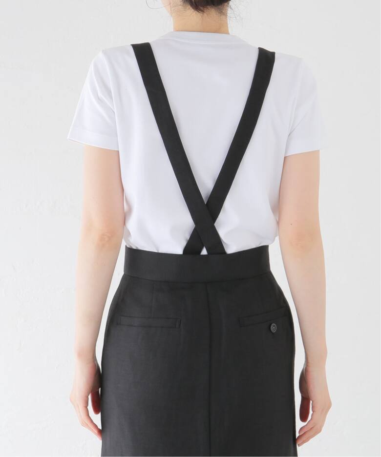 リネン混TRサスペンダー付きペンシルスカート（その他スカート  