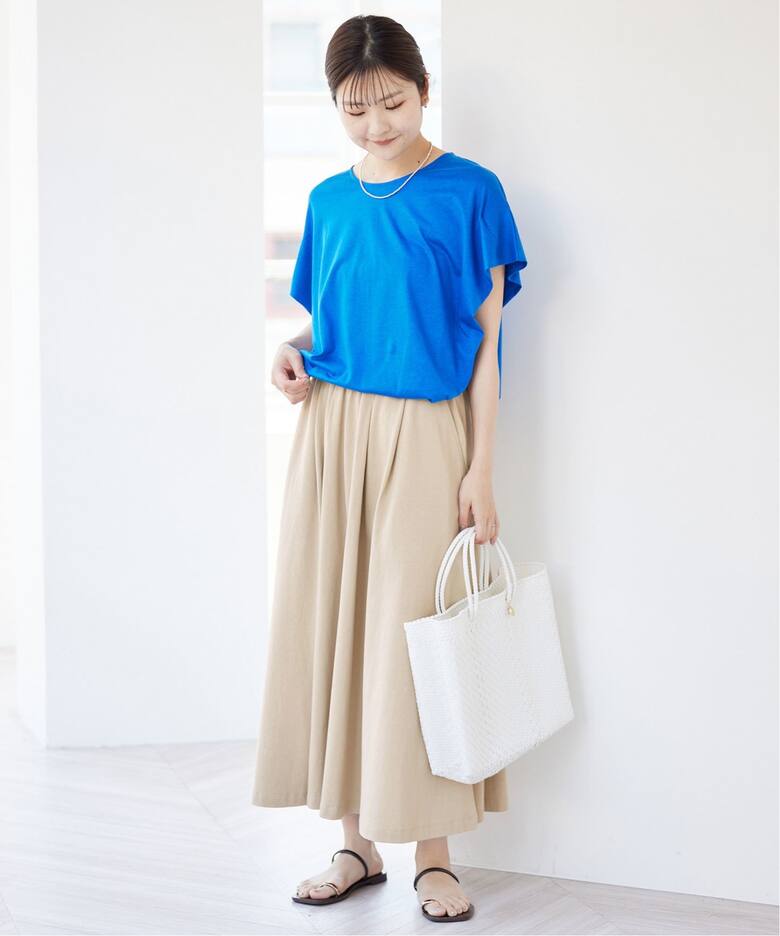 エアースピン天竺フレアスカート（ロング・マキシ丈スカート）｜SLOBE  