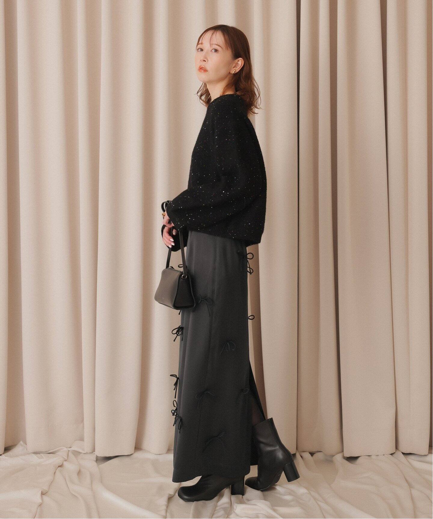 habi Ribbon Lineスカート（ロング・マキシ丈スカート）｜SLOBE IENA  