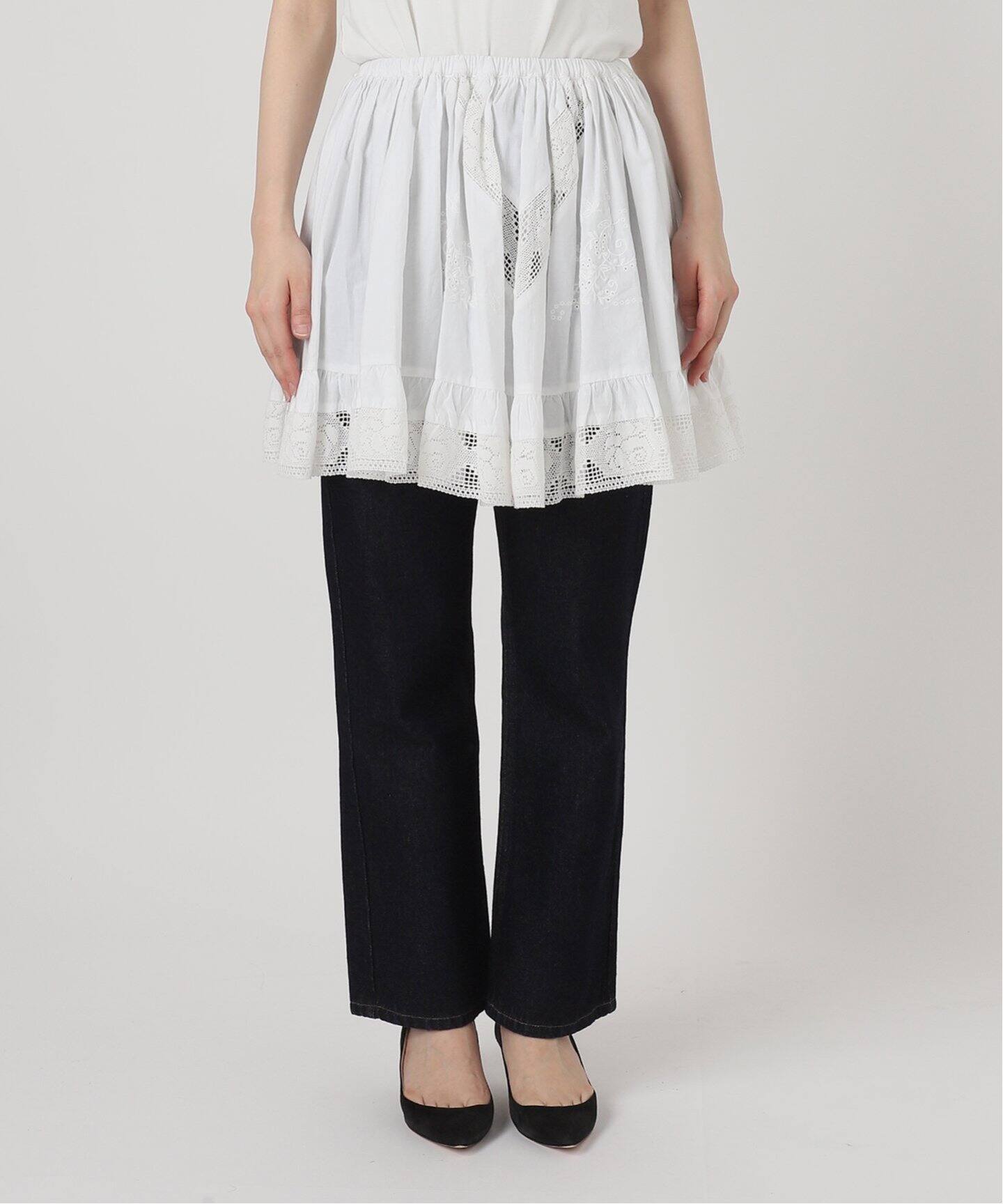 crinkle crinkle crinkle】2way embroidery ミニスカート（ミニ  