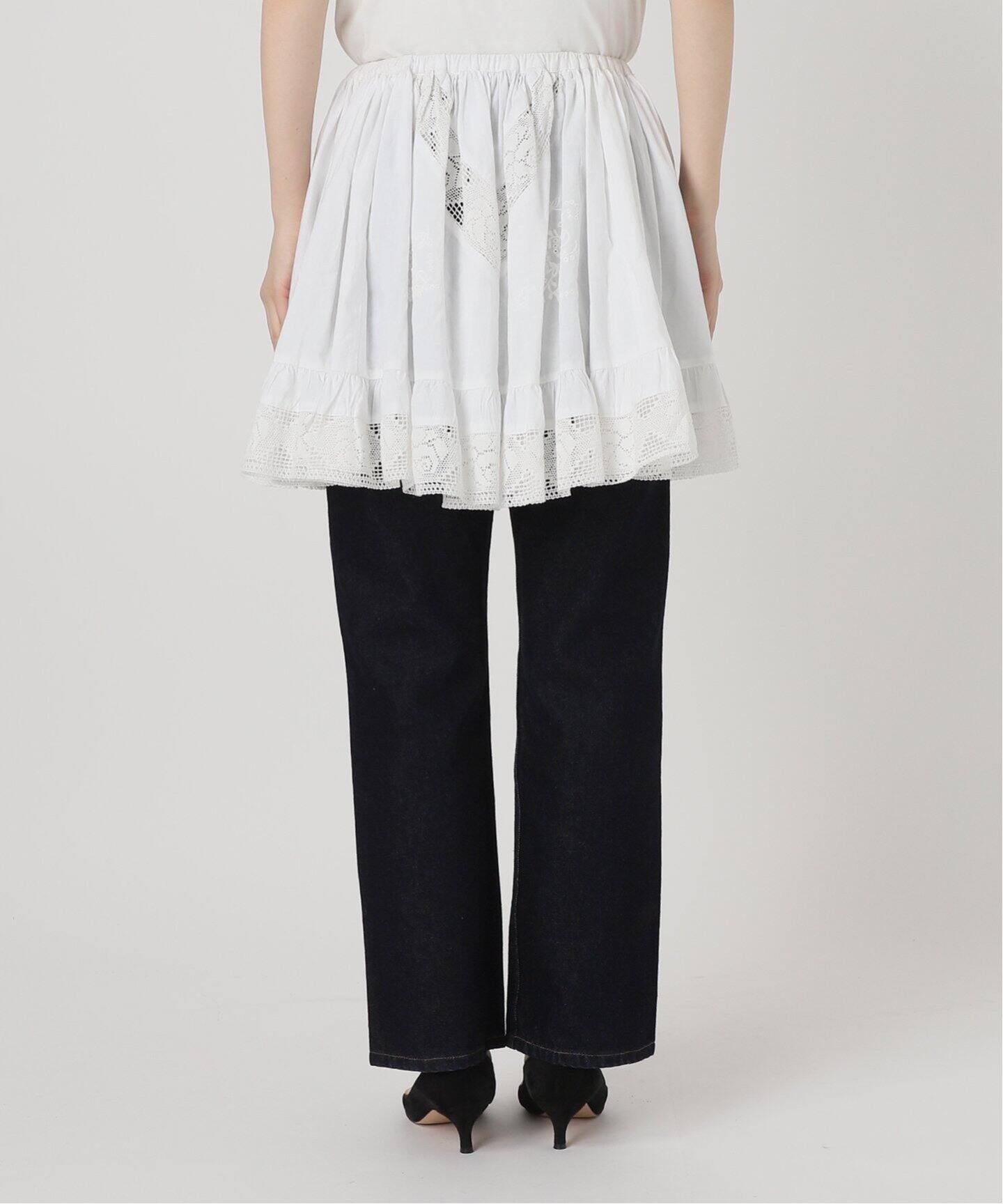 crinkle crinkle crinkle】2way embroidery ミニスカート（ミニ 
