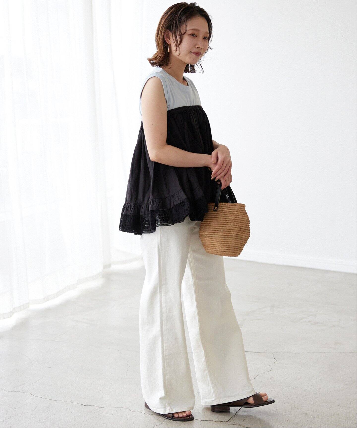 crinkle crinkle crinkle】SLOBE別注 2way embroideryミニスカート 