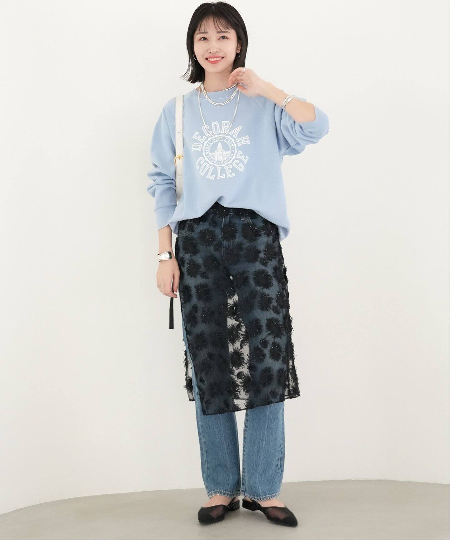 PROVOKE/プロヴォーク】チュールフラワーラップスカート（その他  