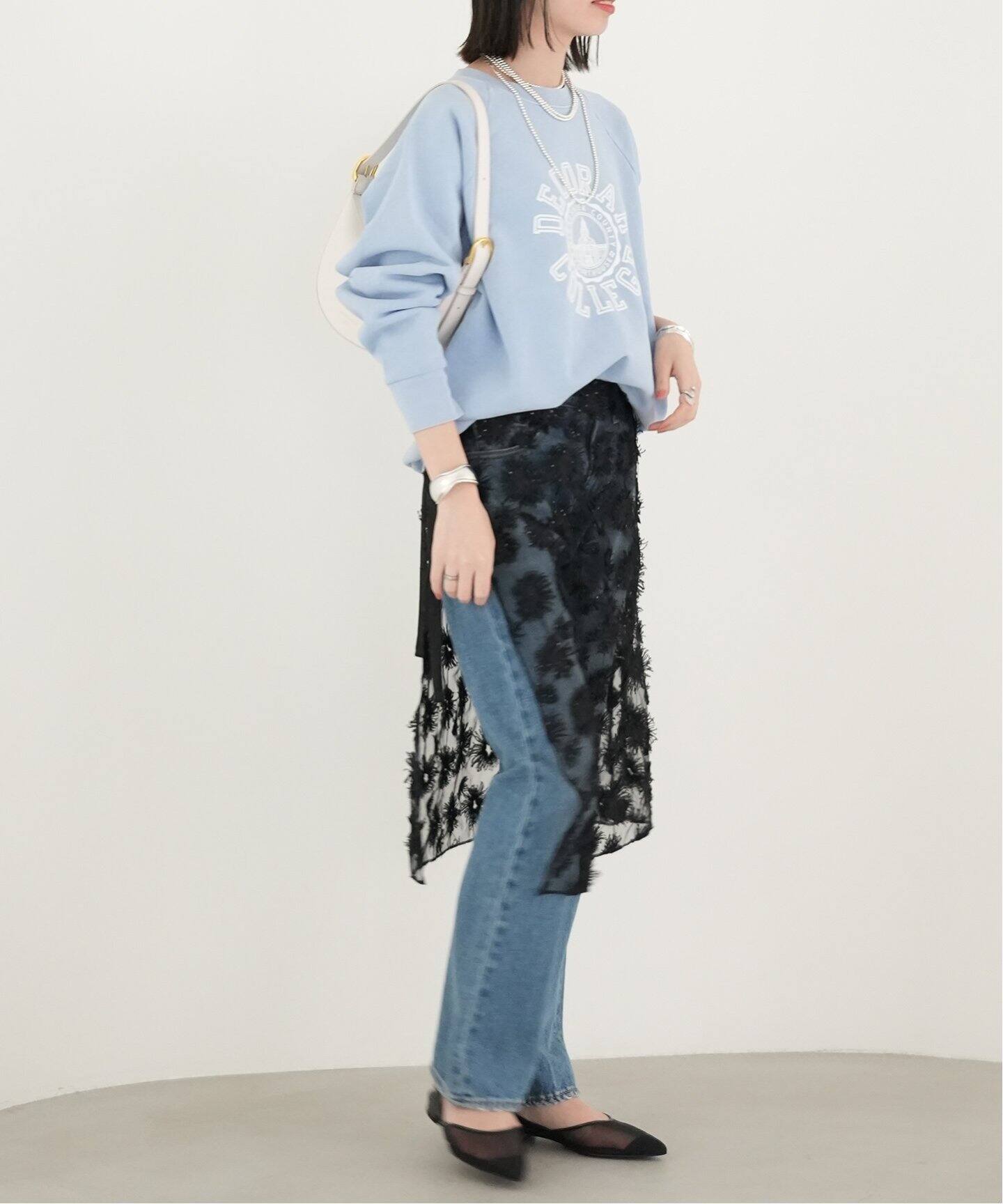 PROVOKE/プロヴォーク】チュールフラワーラップスカート（その他  