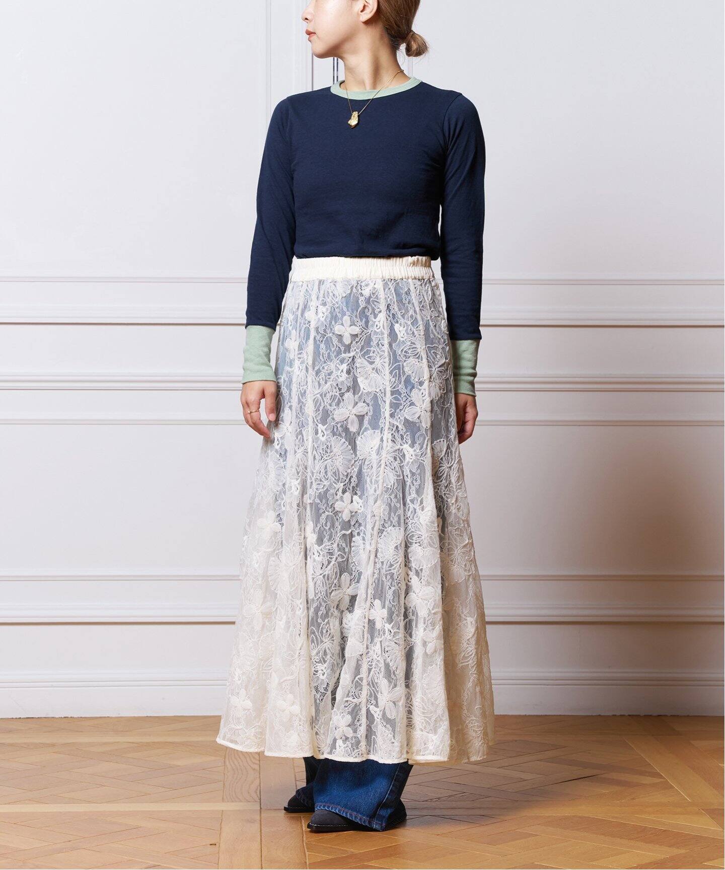 IENA LA BOUCLE 刺繍レーススカート（その他スカート）｜IENA（イエナ  