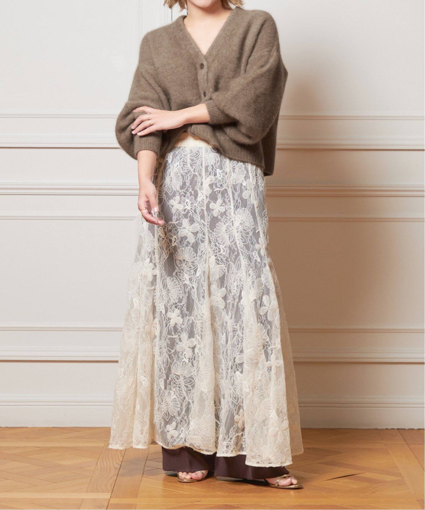 IENA LA BOUCLE 刺繍レーススカート（その他スカート）｜IENA（イエナ  