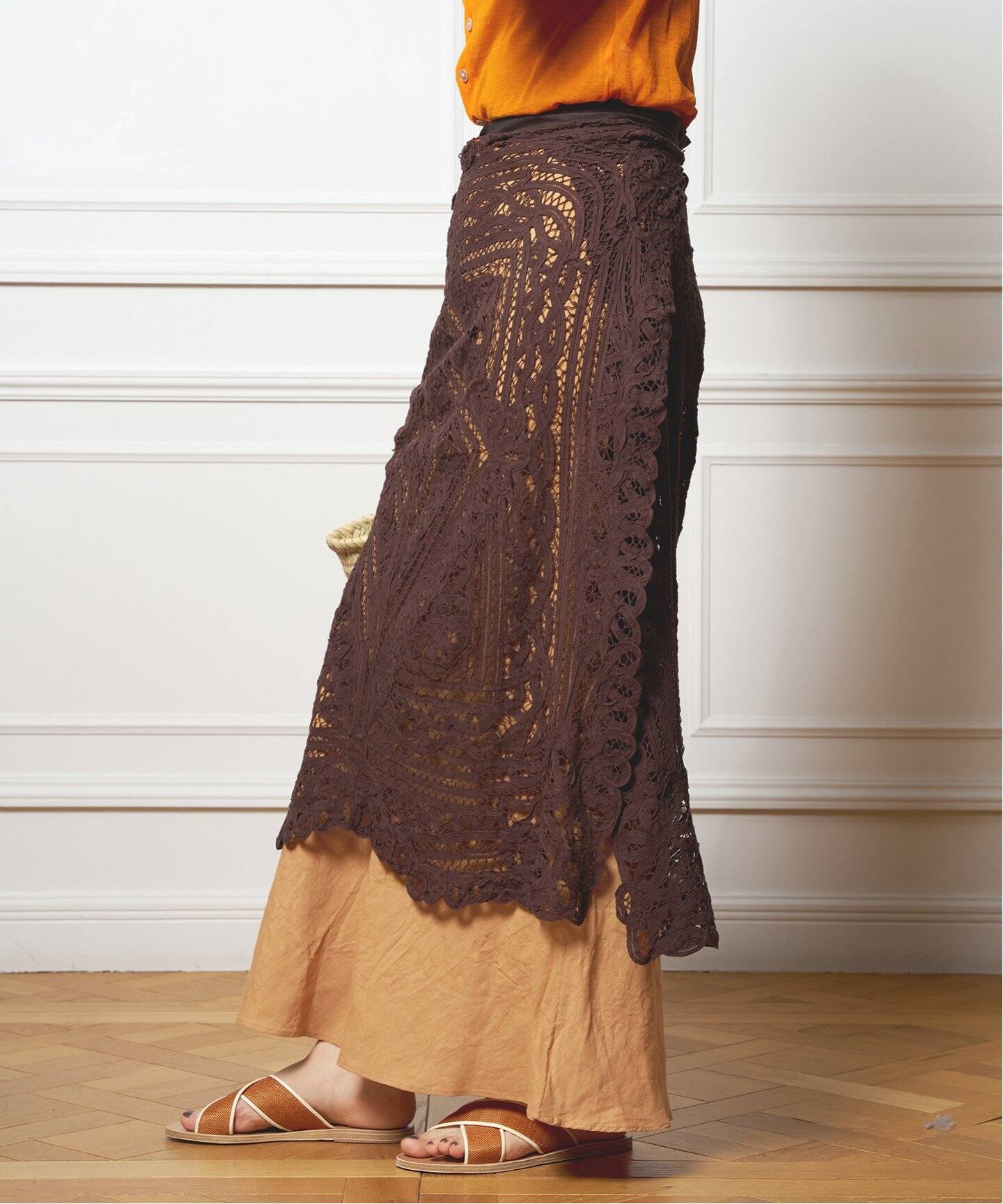 IENA LA BOUCLE バテンレースラップスカート（その他スカート）｜IENA  