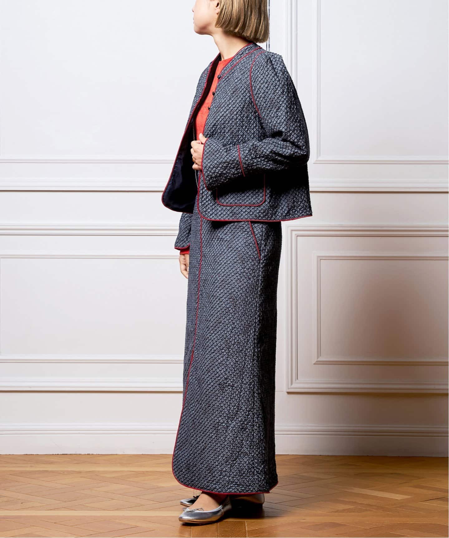 IENA LA BOUCLE エンブロイダードペイズリースカート（その他スカート