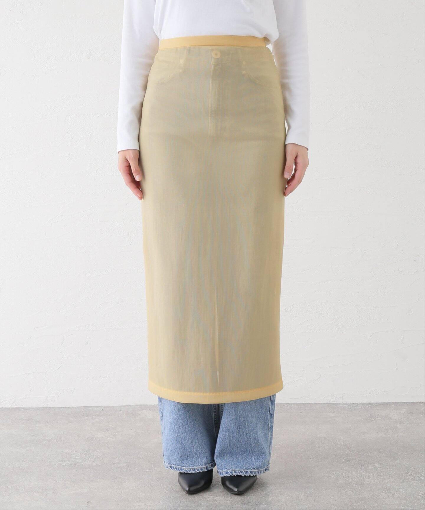 AURALEE/オーラリー ELASTIC SHEER NYLON スカート A24AS05ND（その他 