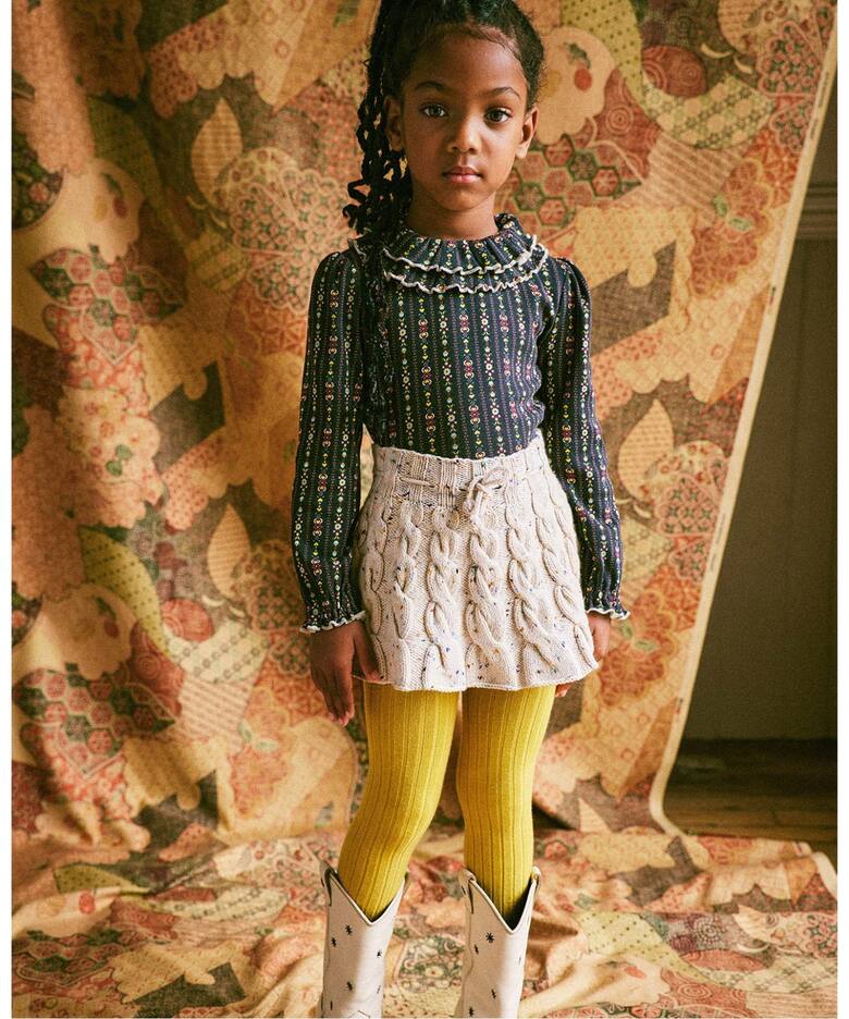 Misha&Puff/ミーシャアンドパフ】Cable Skating Skirt kids(6y 
