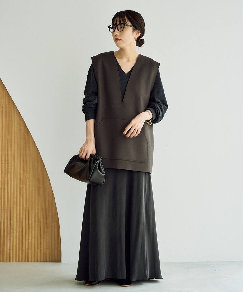 Washable Fibril Drape スカート（ロング・マキシ丈スカート）｜Plage 