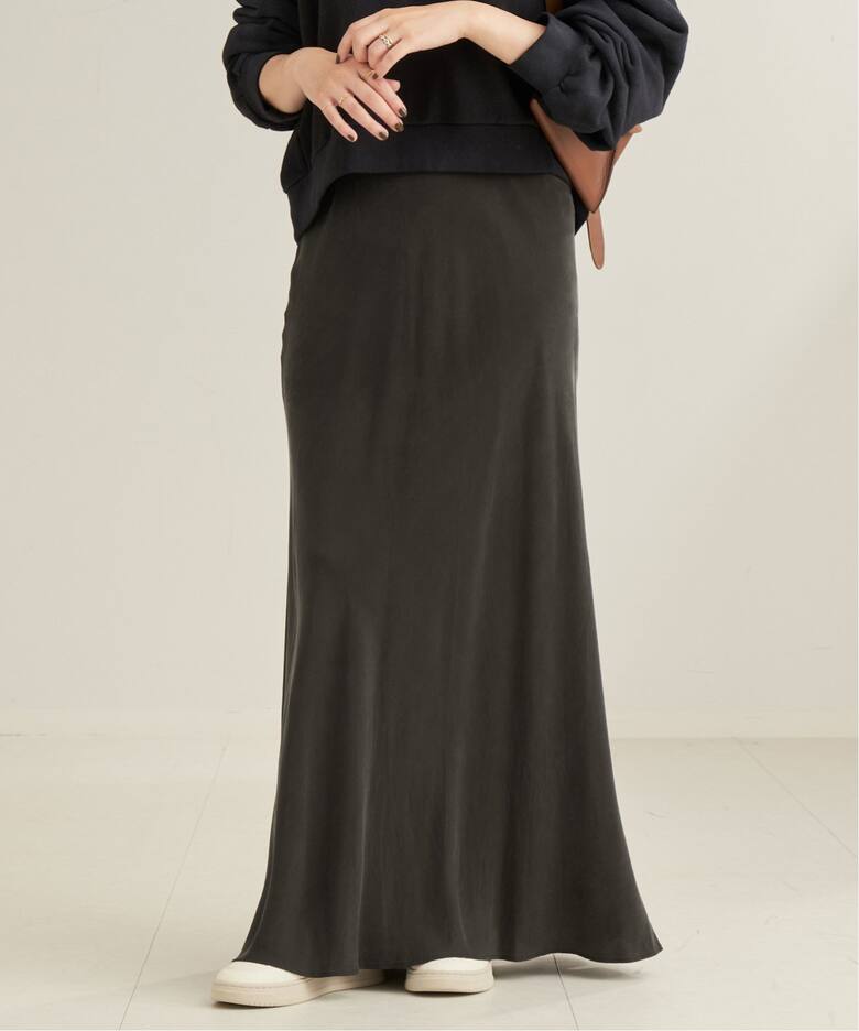 Washable Fibril Drape スカート（ロング・マキシ丈スカート）｜Plage 