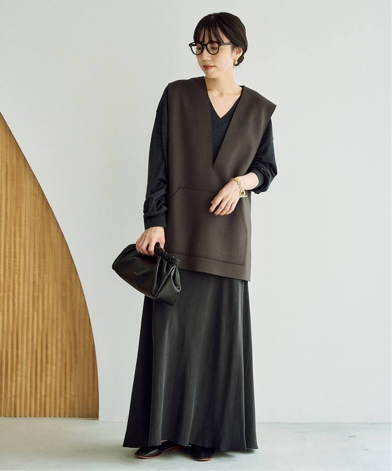 Washable Fibril Drape スカート（ロング・マキシ丈スカート）｜Plage 
