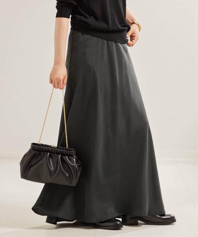 Washable Fibril Drape スカート（ロング・マキシ丈スカート）｜Plage 