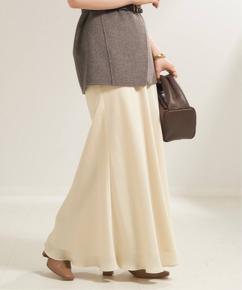 Washable Fibril Drape スカート（ロング・マキシ丈スカート）｜Plage  