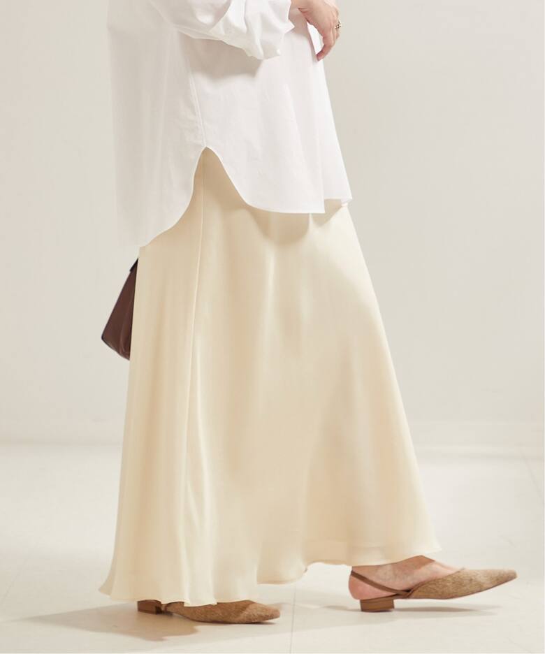 Washable Fibril Drape スカート（ロング・マキシ丈スカート）｜Plage 