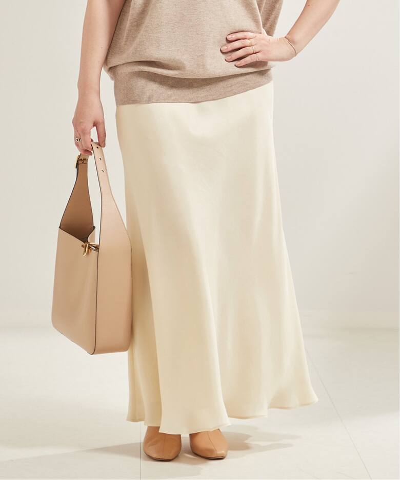 Washable Fibril Drape スカート（ロング・マキシ丈スカート）｜Plage 