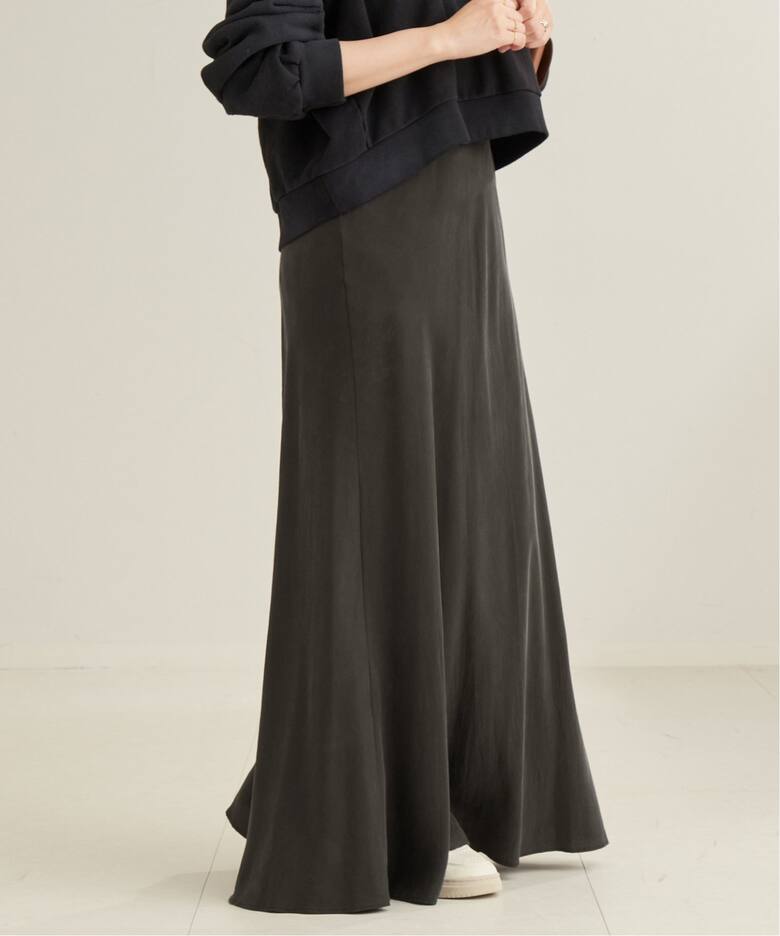 Washable Fibril Drape スカート（ロング・マキシ丈スカート）｜Plage 