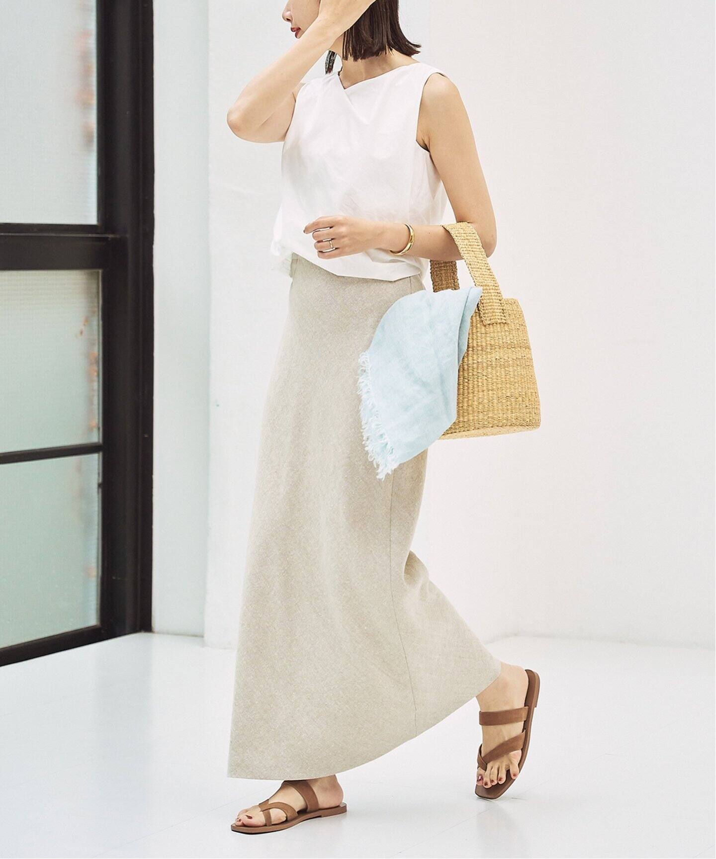 Slub Bias スカート（ロング・マキシ丈スカート）｜Plage（プラージュ  