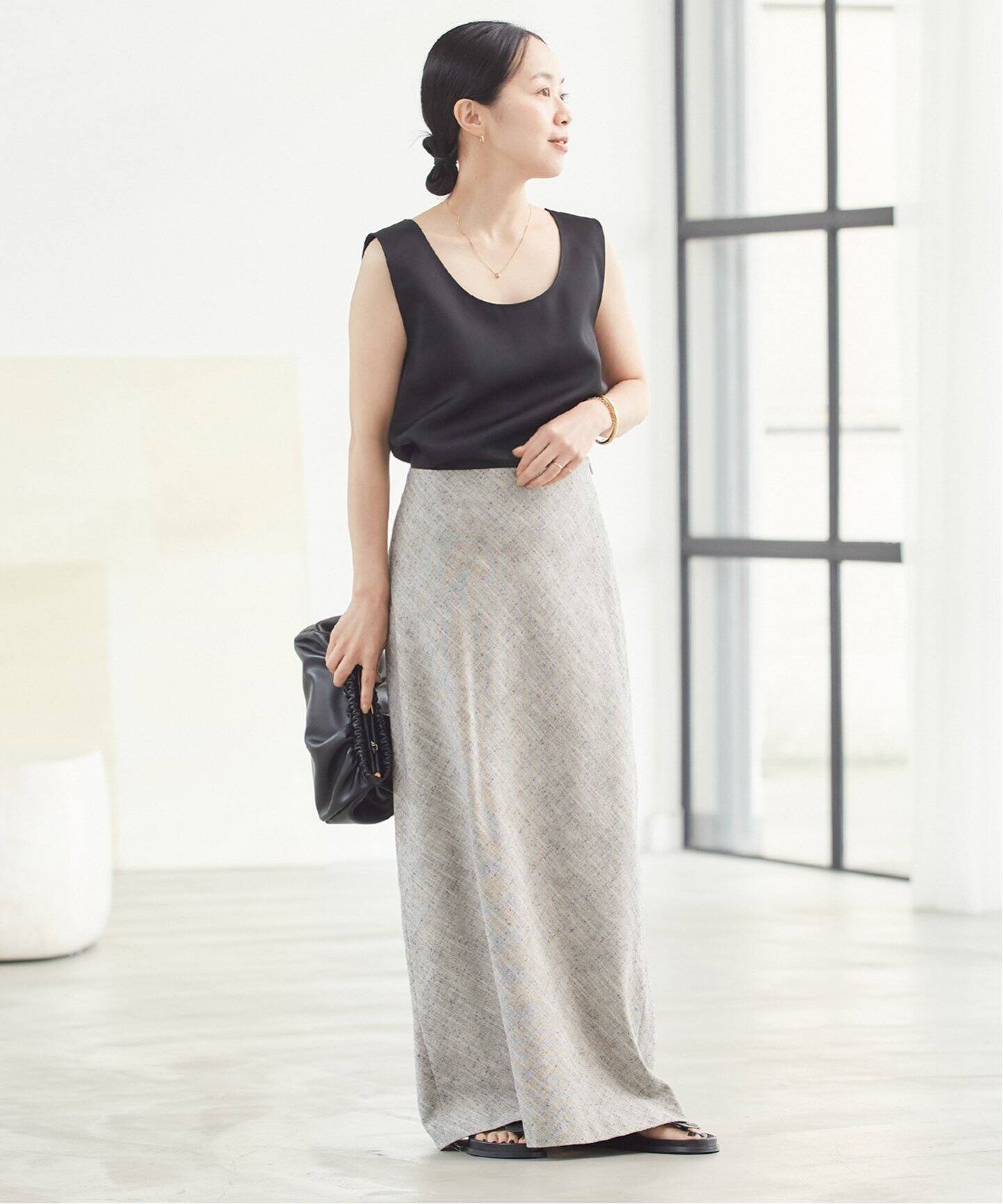 Slub Bias スカート（ロング・マキシ丈スカート）｜Plage（プラージュ  