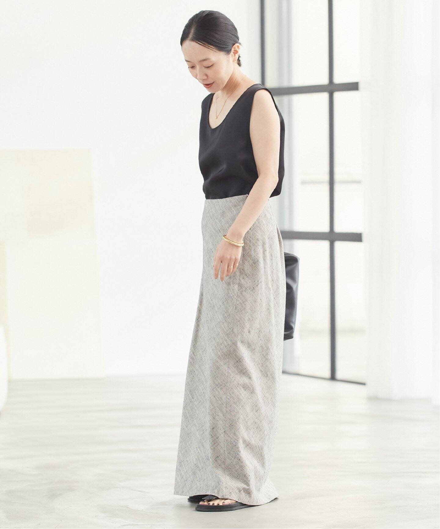 Slub Bias スカート（ロング・マキシ丈スカート）｜Plage（プラージュ  