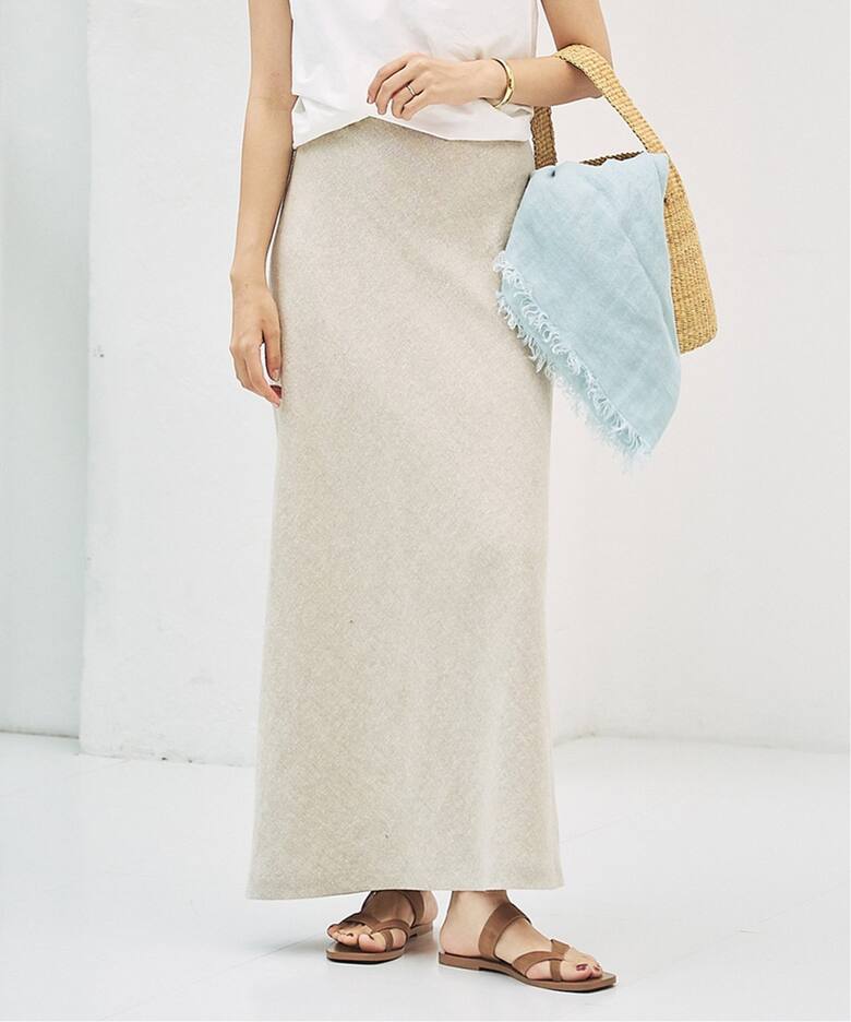 Slub Bias スカート（ロング・マキシ丈スカート）｜Plage（プラージュ  