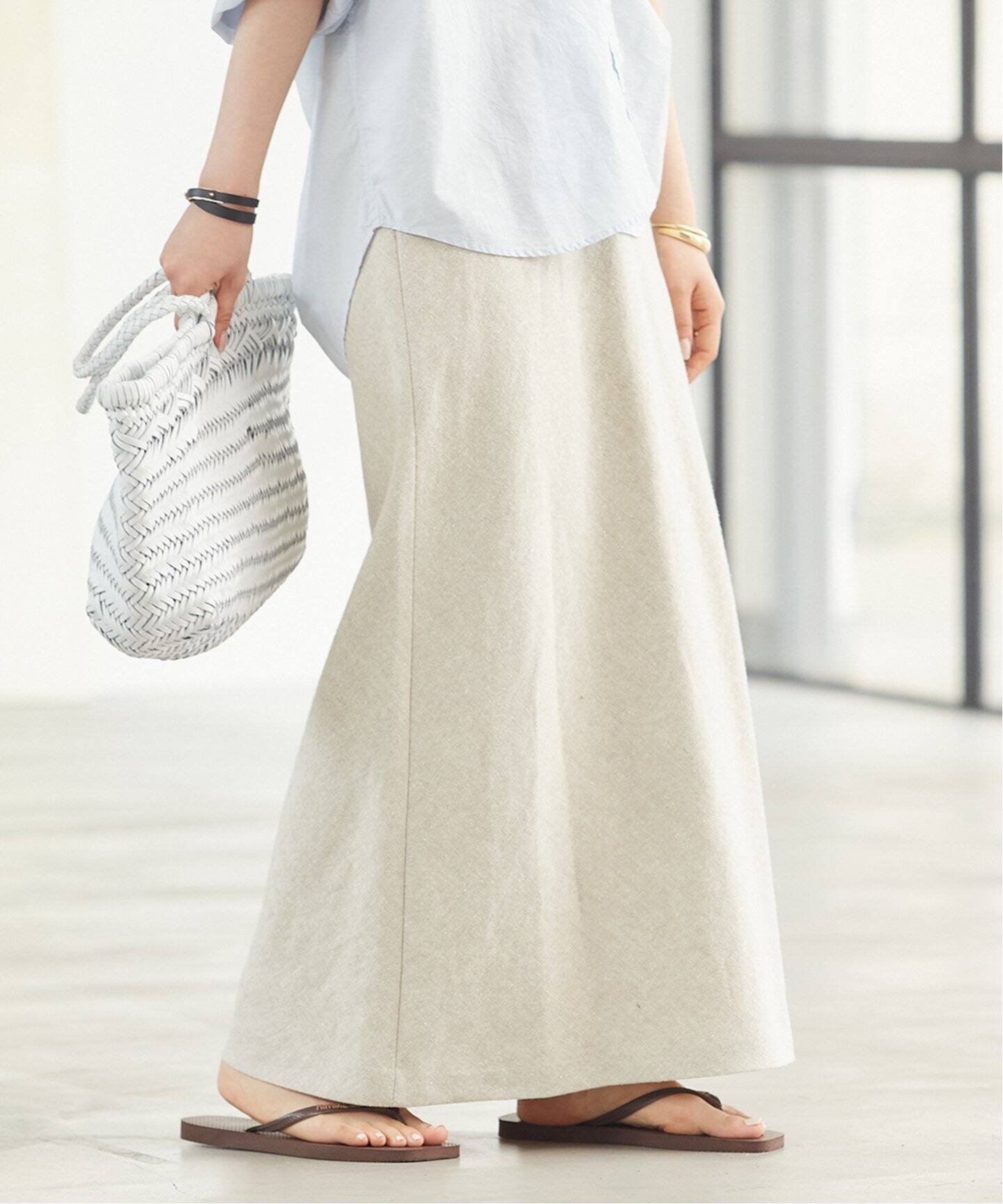 Slub Bias スカート（ロング・マキシ丈スカート）｜Plage（プラージュ  