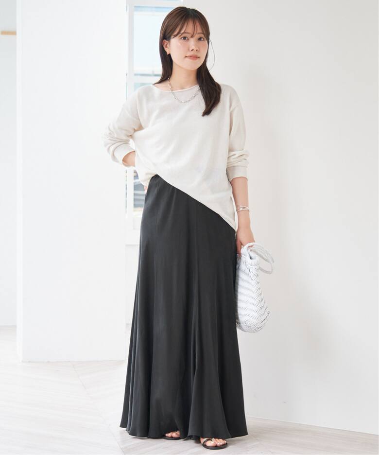 追加》Washable Fibril ロングスカート2（ロング・マキシ丈スカート 