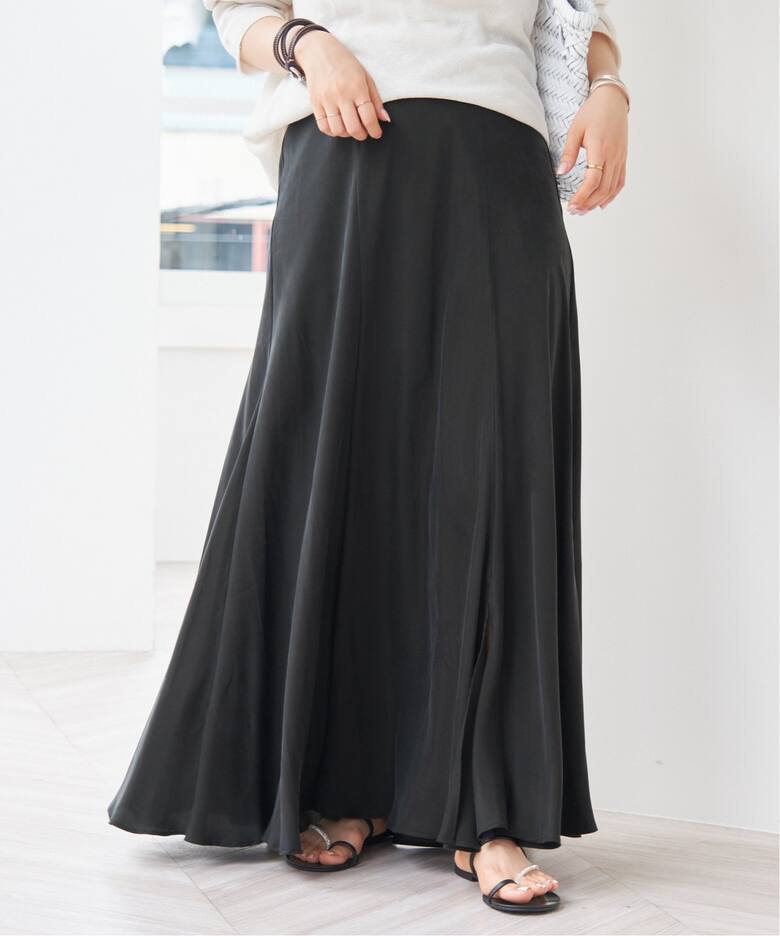 追加》Washable Fibril ロングスカート2（ロング・マキシ丈スカート  