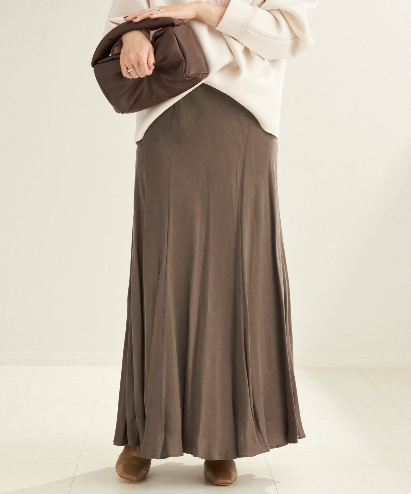 Washable Fibril フレア スカート（ロング・マキシ丈スカート）｜Plage  