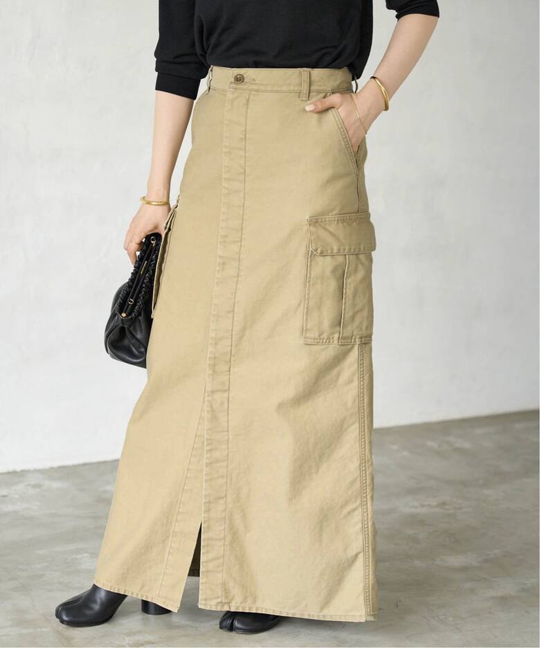 Plage プラージュ スカート ロング ボトムス 同等 23春夏 オフホワイト  