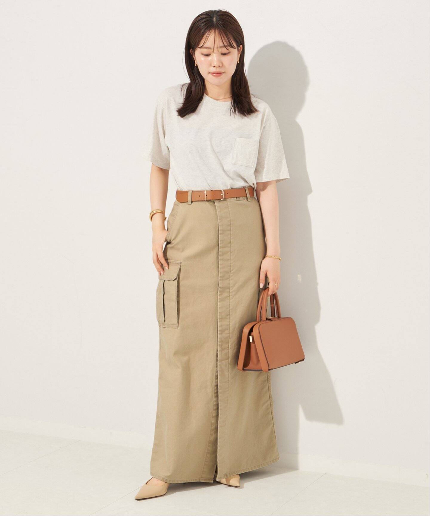 Slit Cargo スカート(ロング・マキシ丈スカート)|Plage Slit Cargo スカート(ロング・マキシ丈スカート)|Plage